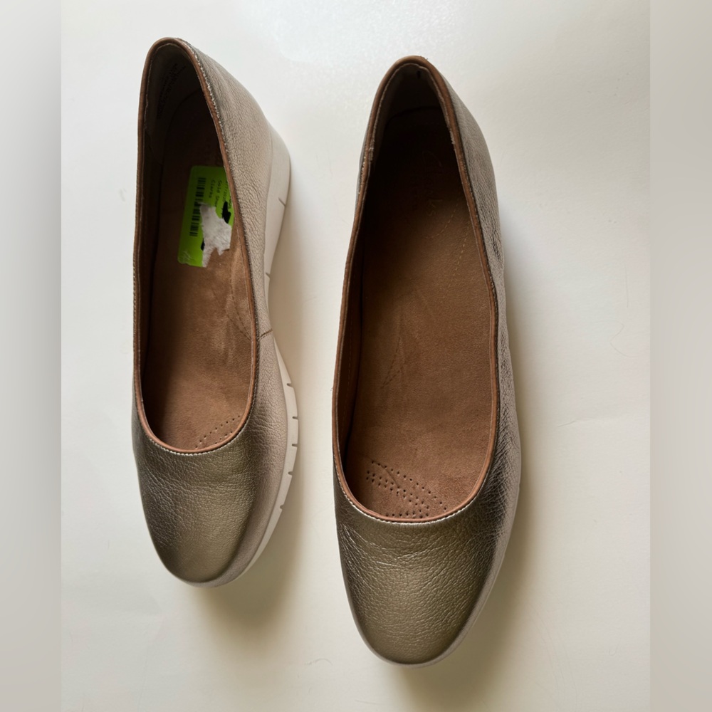 Clarks Metallic Brown Women's Loafers